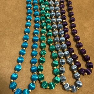 Elegant Multicolor Beaded Necklace Set